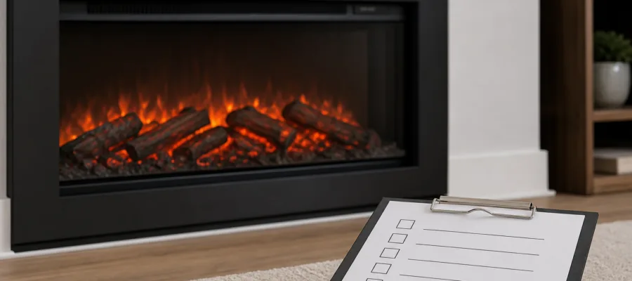 Elektrokamin: Jahres-Wartungs-Checkliste fuer langfristige Funktion