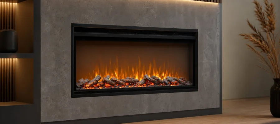 Optimale Einstellungen fuer realistische Flammen und Wohlfuehltemperatur im Elektrokamin