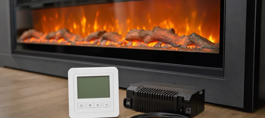 Thermostat und Temperaturregelung in deinen Elektrokamin nachruesten