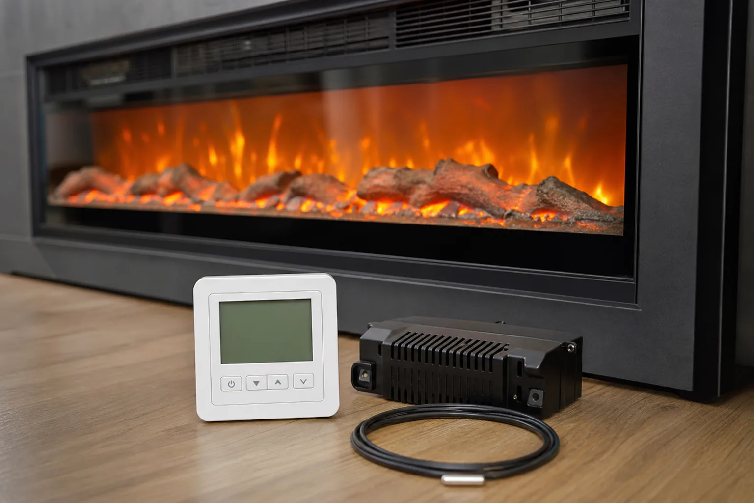 Thermostat und Temperaturregelung in deinen Elektrokamin nachruesten