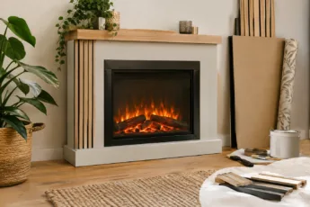 DIY-Deko & Verkleidung für den Elektrokamin